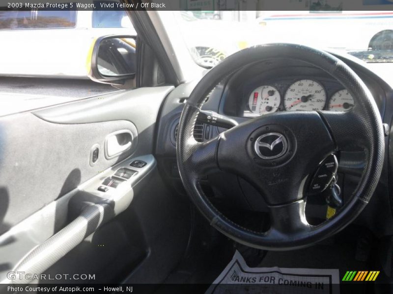 Vivid Yellow / Off Black 2003 Mazda Protege 5 Wagon