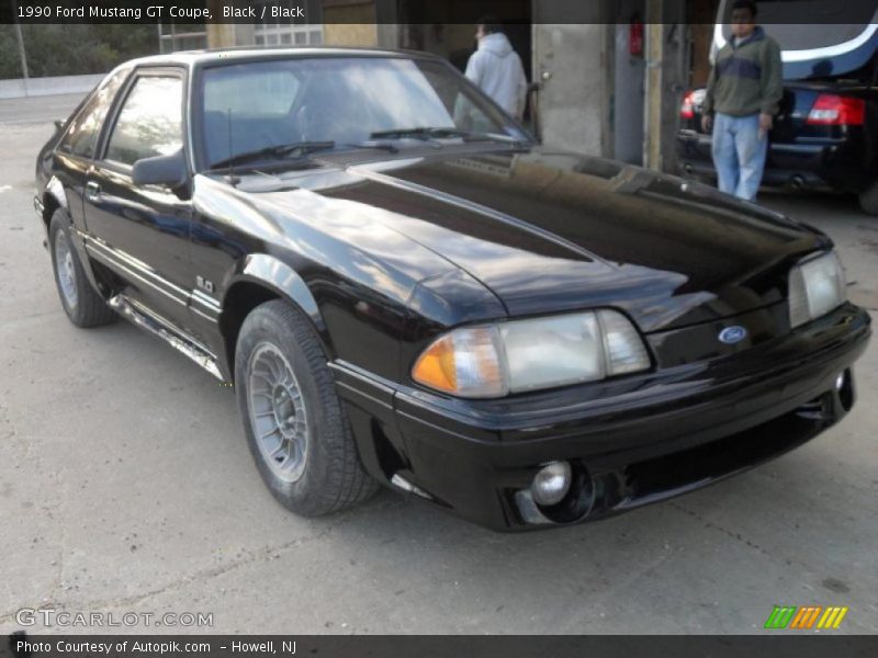 Black / Black 1990 Ford Mustang GT Coupe