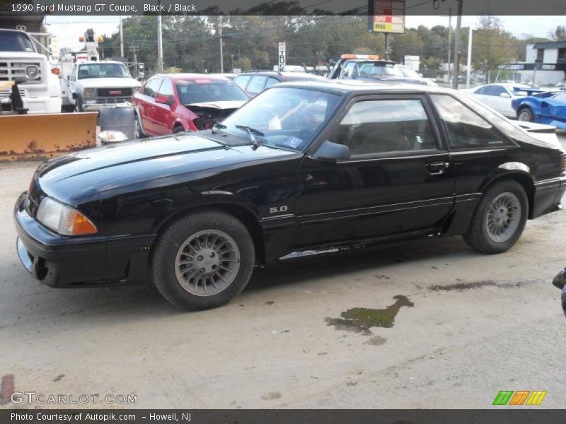 Black / Black 1990 Ford Mustang GT Coupe