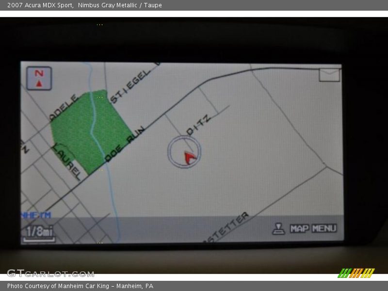 Navigation of 2007 MDX Sport