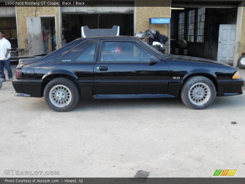 Black / Black 1990 Ford Mustang GT Coupe