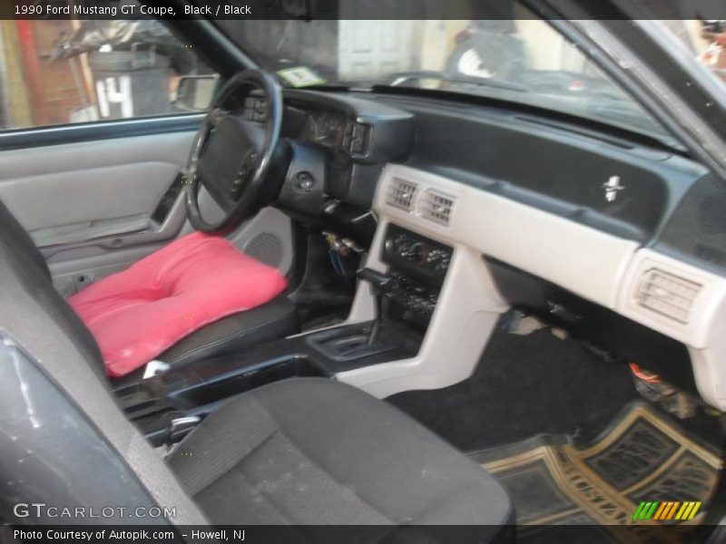 Black / Black 1990 Ford Mustang GT Coupe