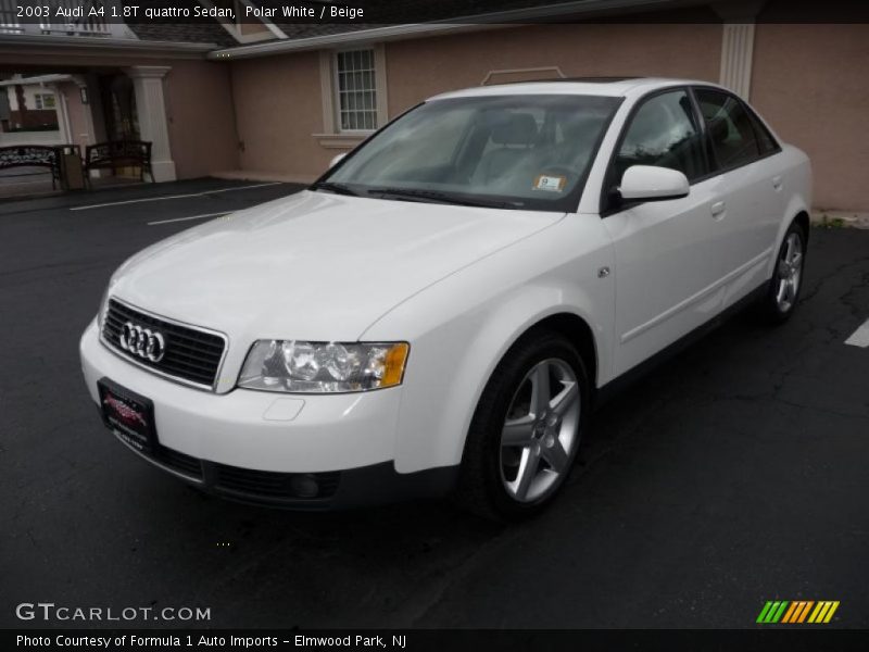 Polar White / Beige 2003 Audi A4 1.8T quattro Sedan