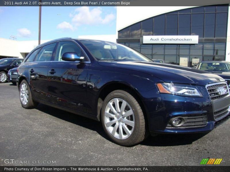 Deep Sea Blue Pearl / Cardamom Beige 2011 Audi A4 2.0T quattro Avant