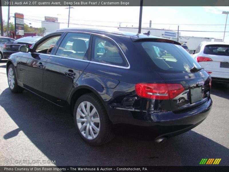 Deep Sea Blue Pearl / Cardamom Beige 2011 Audi A4 2.0T quattro Avant