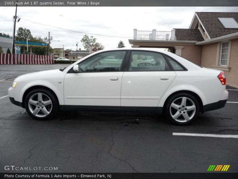 Polar White / Beige 2003 Audi A4 1.8T quattro Sedan