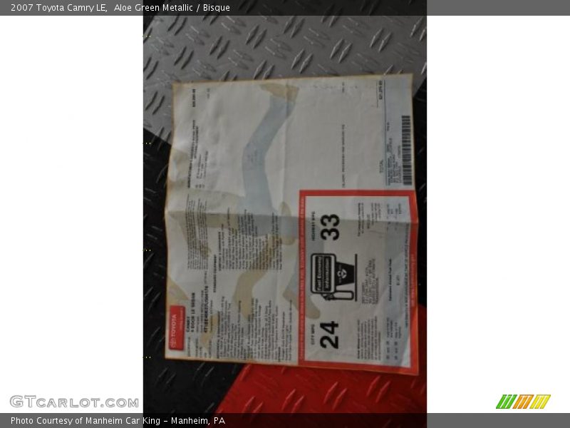 Aloe Green Metallic / Bisque 2007 Toyota Camry LE