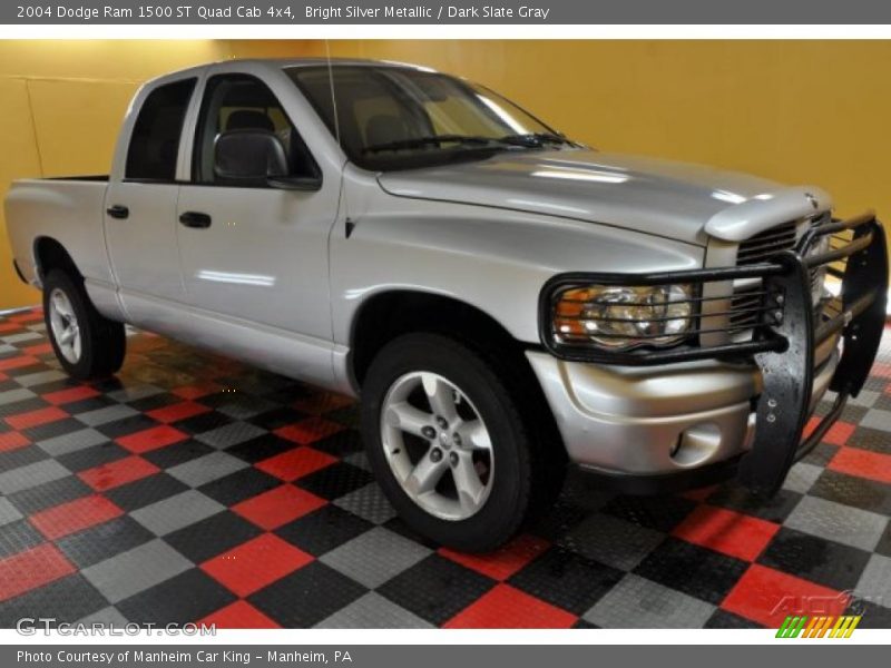 Bright Silver Metallic / Dark Slate Gray 2004 Dodge Ram 1500 ST Quad Cab 4x4