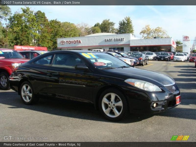 Black / Dark Stone 2007 Toyota Solara SE V6 Coupe
