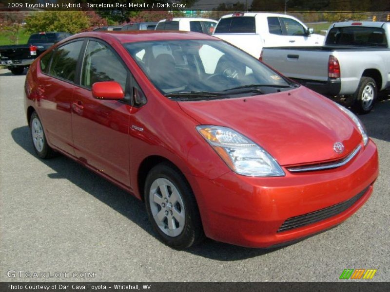 Barcelona Red Metallic / Dark Gray 2009 Toyota Prius Hybrid