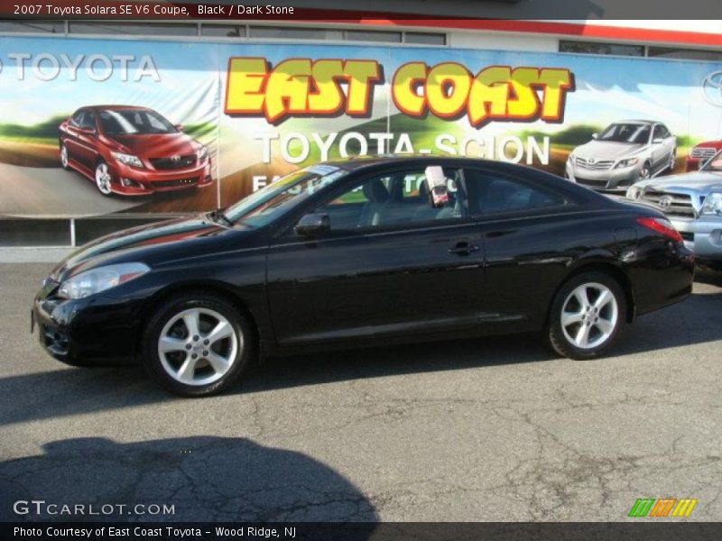 Black / Dark Stone 2007 Toyota Solara SE V6 Coupe