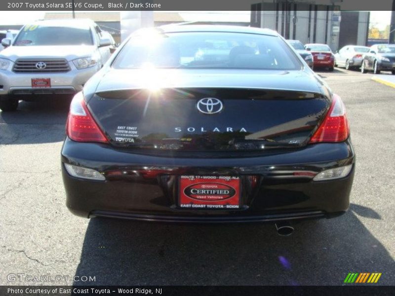 Black / Dark Stone 2007 Toyota Solara SE V6 Coupe