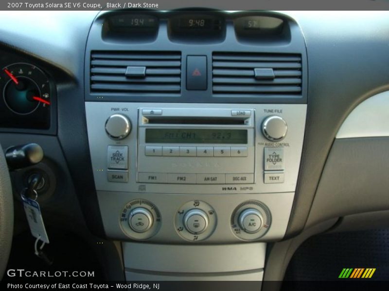 Black / Dark Stone 2007 Toyota Solara SE V6 Coupe