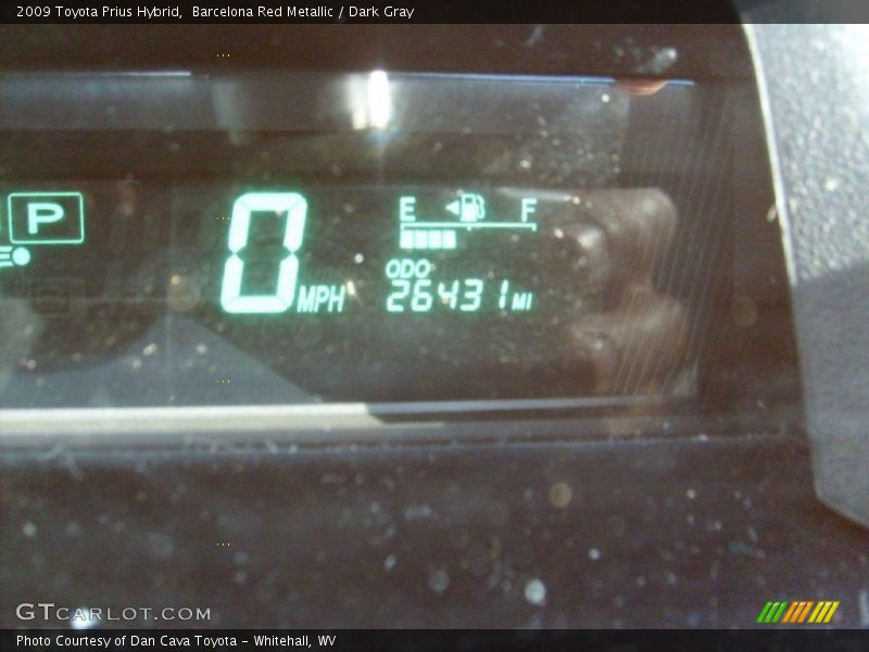 Barcelona Red Metallic / Dark Gray 2009 Toyota Prius Hybrid