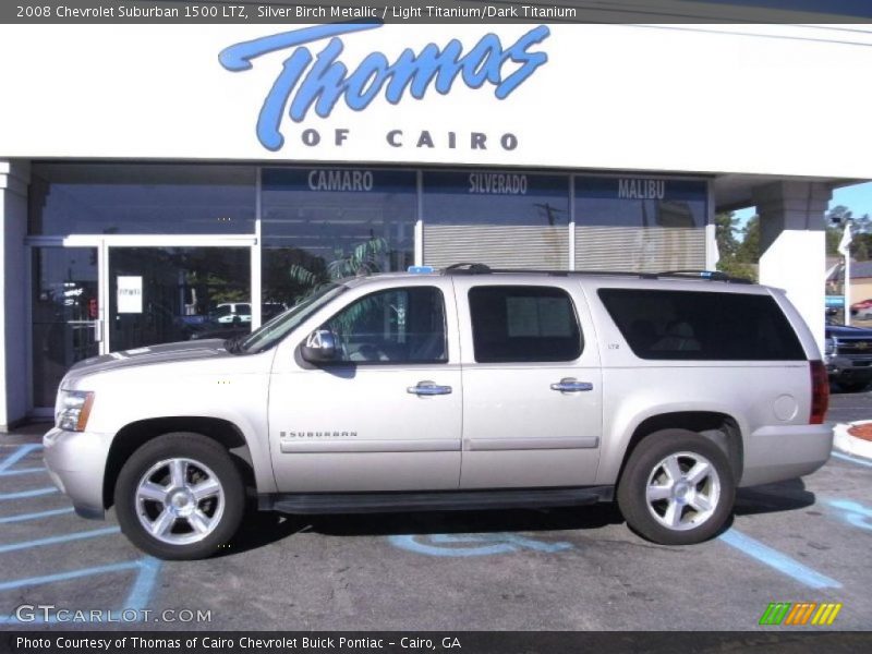 Silver Birch Metallic / Light Titanium/Dark Titanium 2008 Chevrolet Suburban 1500 LTZ