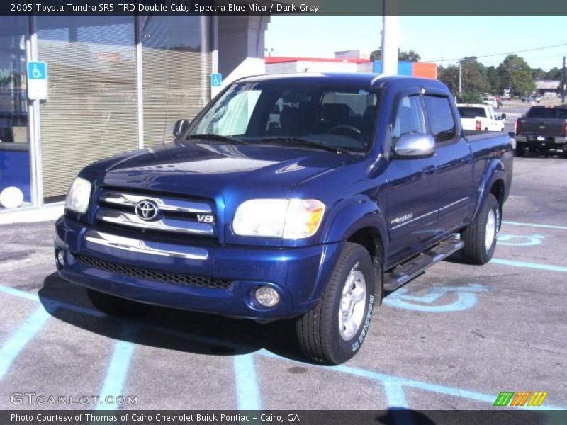 Spectra Blue Mica / Dark Gray 2005 Toyota Tundra SR5 TRD Double Cab