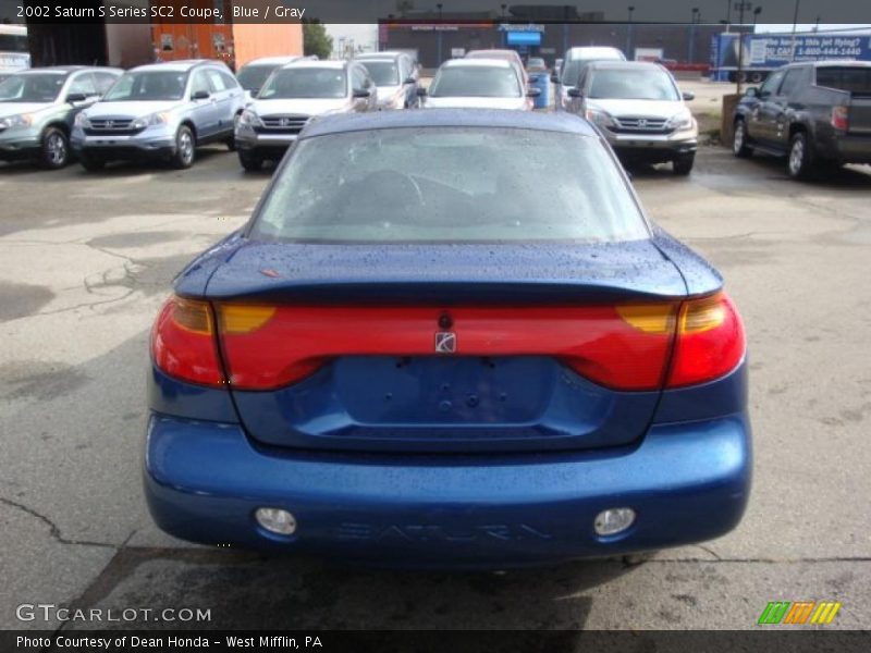 Blue / Gray 2002 Saturn S Series SC2 Coupe