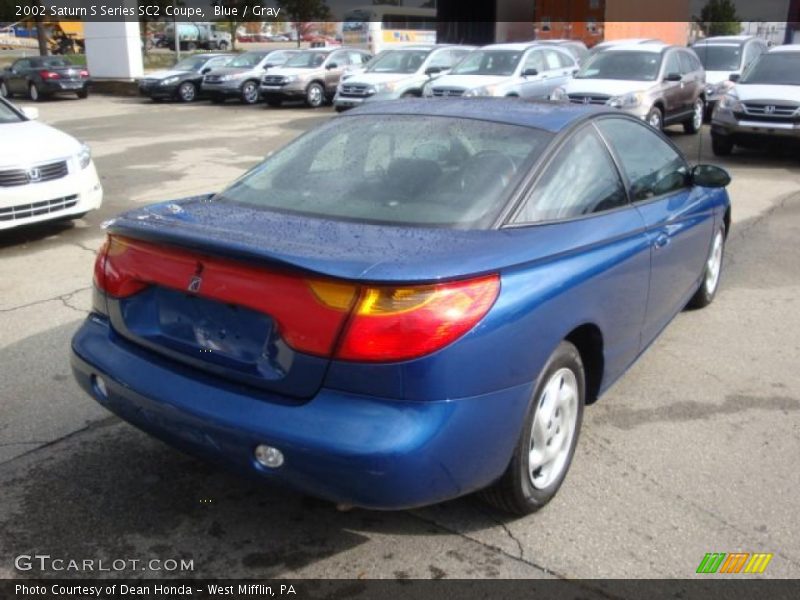 Blue / Gray 2002 Saturn S Series SC2 Coupe