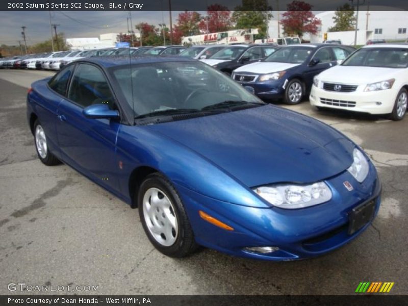 Blue / Gray 2002 Saturn S Series SC2 Coupe