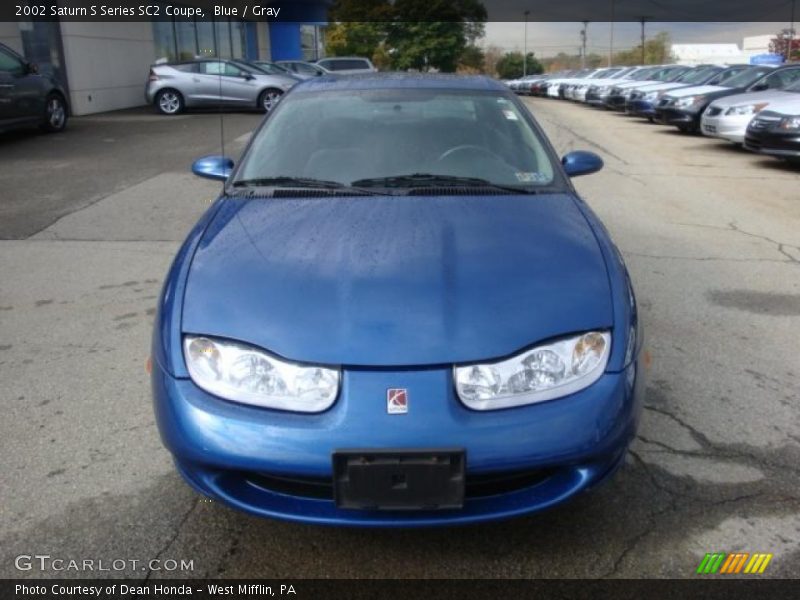 Blue / Gray 2002 Saturn S Series SC2 Coupe