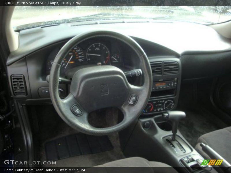 Blue / Gray 2002 Saturn S Series SC2 Coupe