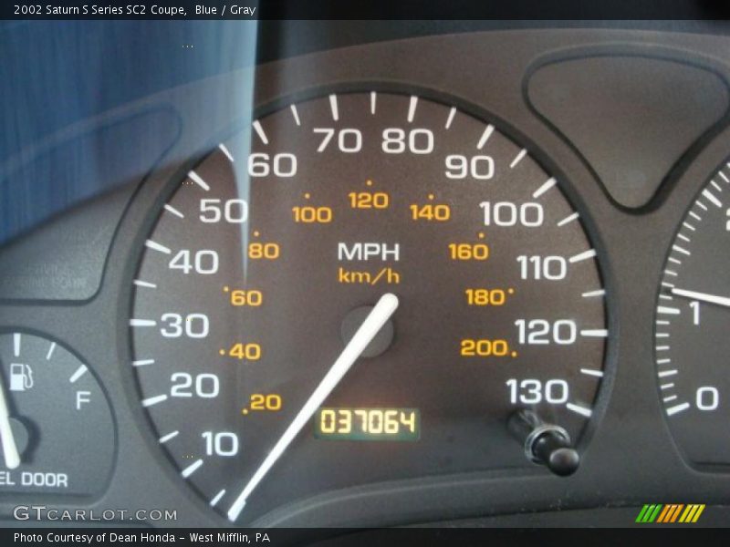 Blue / Gray 2002 Saturn S Series SC2 Coupe