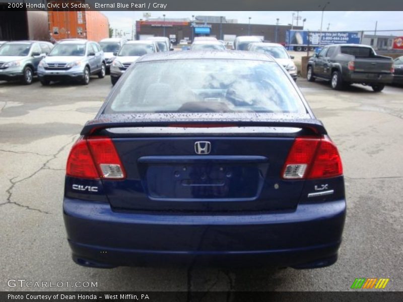 Eternal Blue Pearl / Gray 2005 Honda Civic LX Sedan