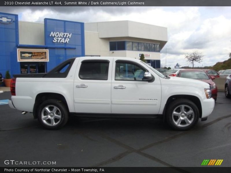 Summit White / Dark Cashmere/Light Cashmere 2010 Chevrolet Avalanche LT 4x4