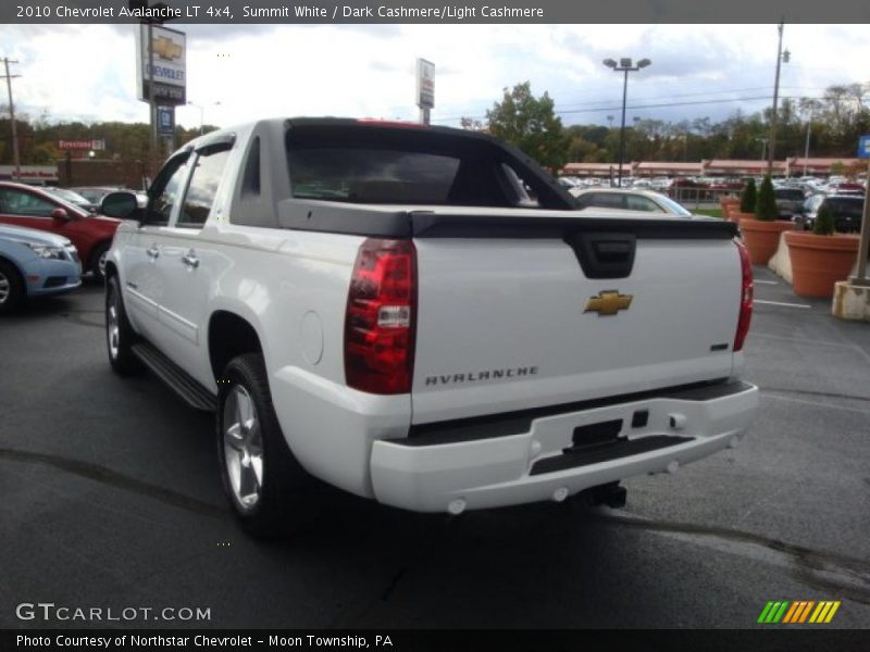 Summit White / Dark Cashmere/Light Cashmere 2010 Chevrolet Avalanche LT 4x4