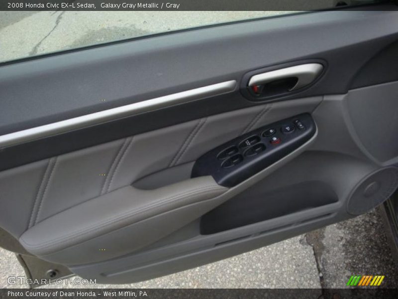 Galaxy Gray Metallic / Gray 2008 Honda Civic EX-L Sedan