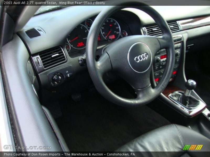  2003 A6 2.7T quattro Sedan Ebony Interior