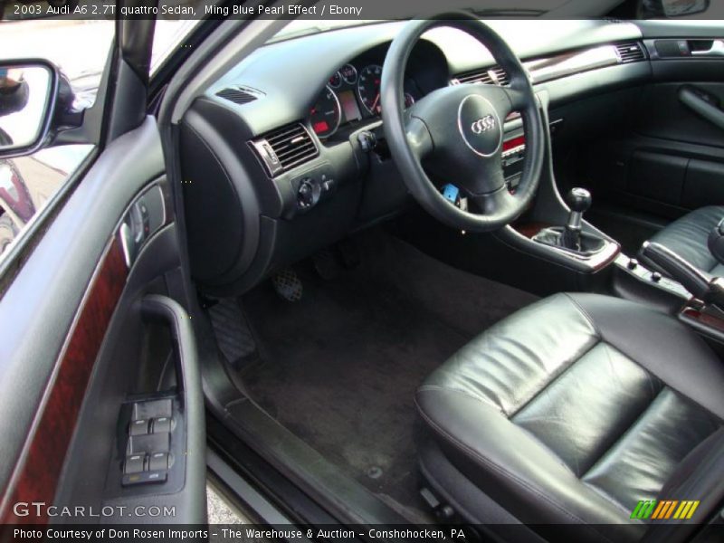  2003 A6 2.7T quattro Sedan Ebony Interior