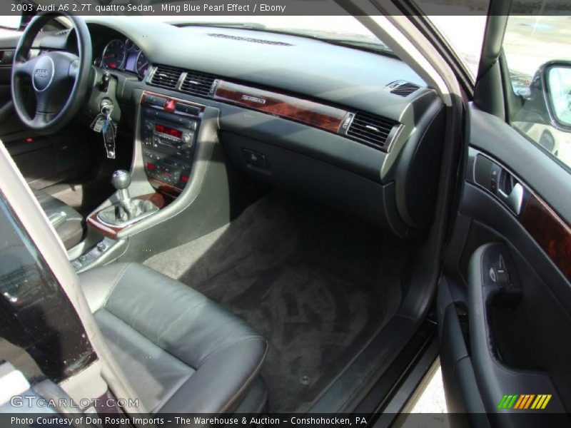  2003 A6 2.7T quattro Sedan Ebony Interior