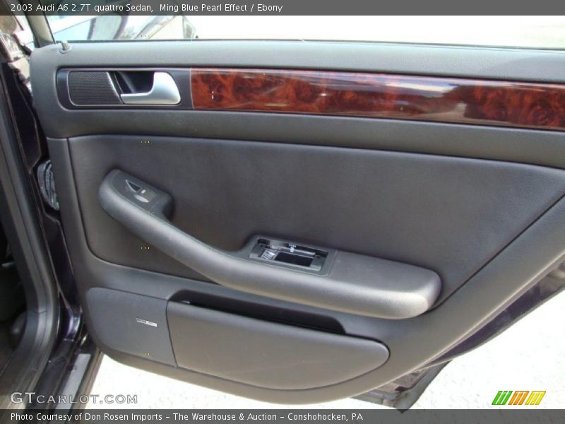  2003 A6 2.7T quattro Sedan Ebony Interior