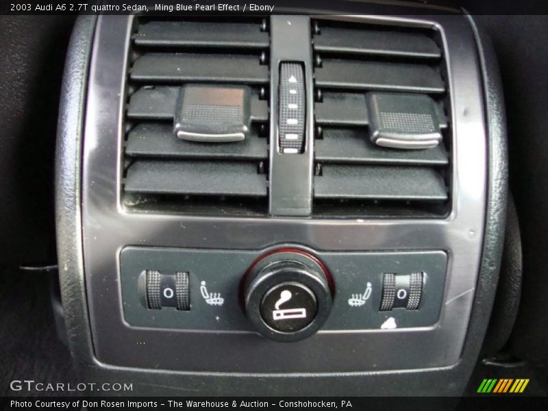 Ming Blue Pearl Effect / Ebony 2003 Audi A6 2.7T quattro Sedan