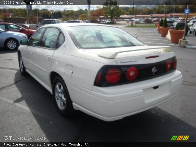 White / Medium Gray 2005 Chevrolet Impala LS