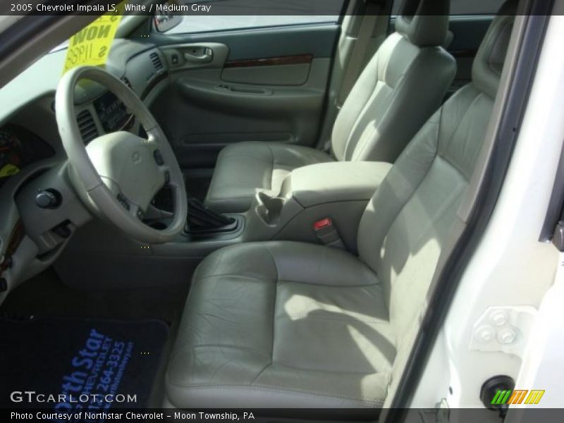 White / Medium Gray 2005 Chevrolet Impala LS