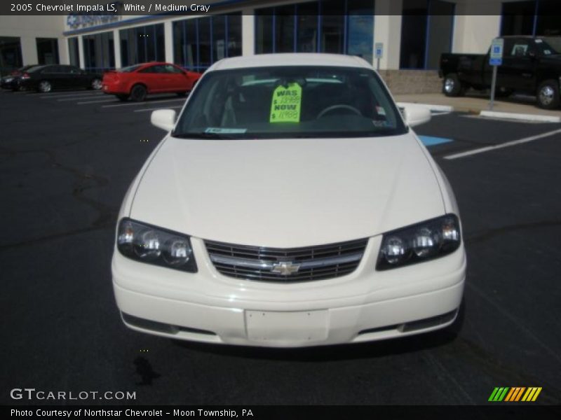 White / Medium Gray 2005 Chevrolet Impala LS