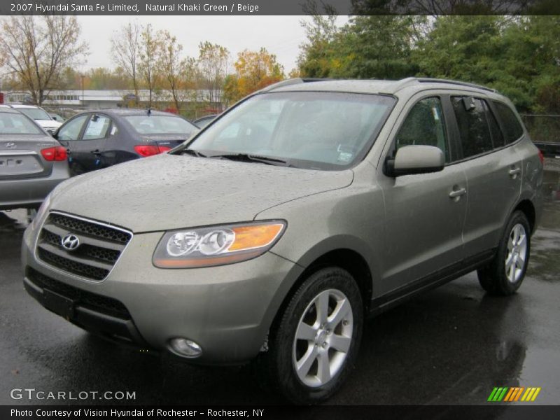 Natural Khaki Green / Beige 2007 Hyundai Santa Fe Limited