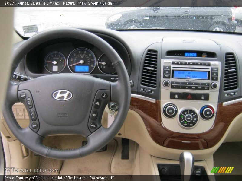 Natural Khaki Green / Beige 2007 Hyundai Santa Fe Limited