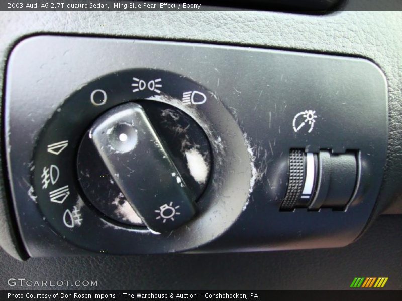 Ming Blue Pearl Effect / Ebony 2003 Audi A6 2.7T quattro Sedan