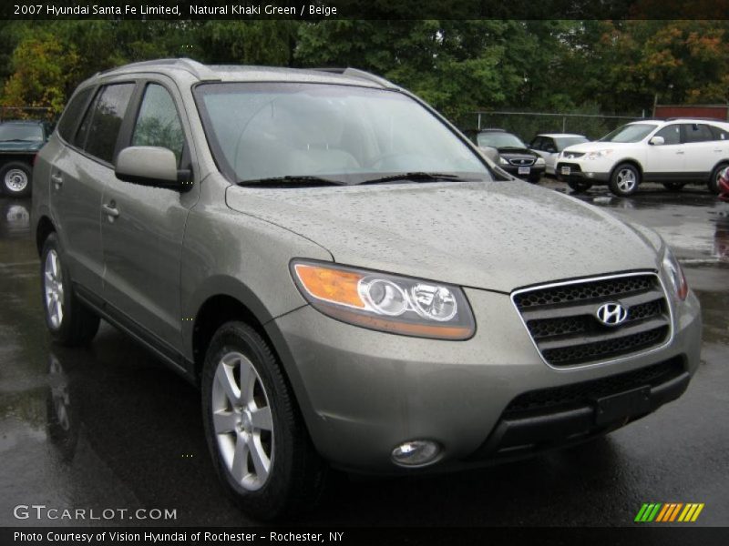 Natural Khaki Green / Beige 2007 Hyundai Santa Fe Limited