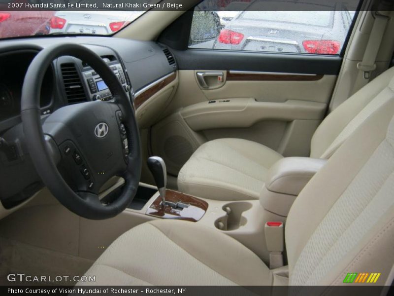 Natural Khaki Green / Beige 2007 Hyundai Santa Fe Limited