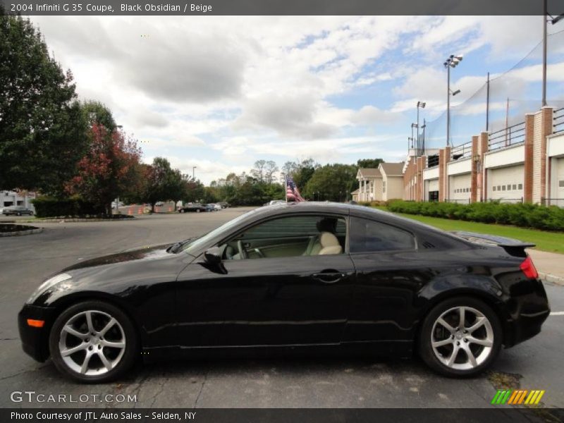 Black Obsidian / Beige 2004 Infiniti G 35 Coupe