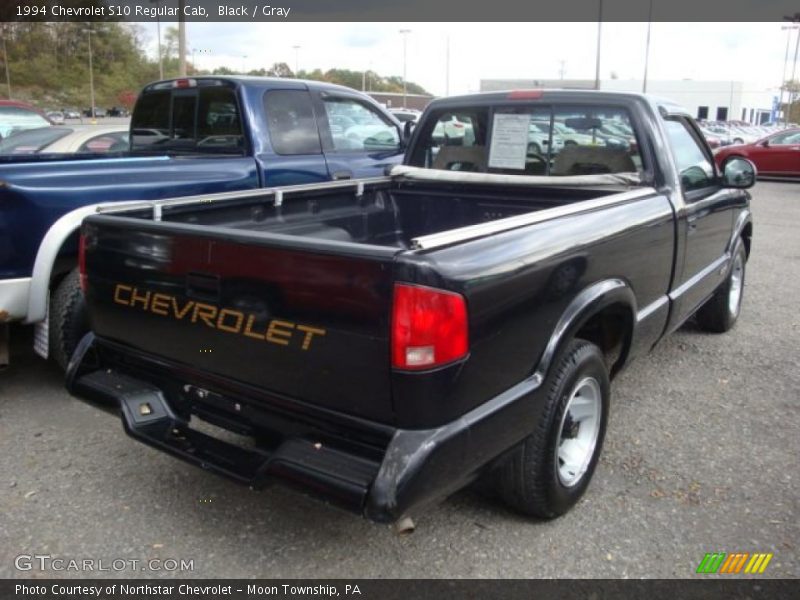 Black / Gray 1994 Chevrolet S10 Regular Cab