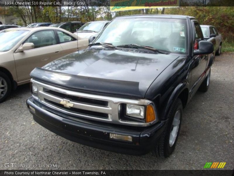 Black / Gray 1994 Chevrolet S10 Regular Cab