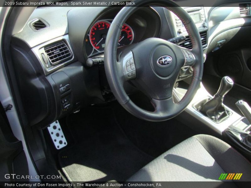 Spark Silver Metallic / Carbon Black 2009 Subaru Impreza WRX Wagon
