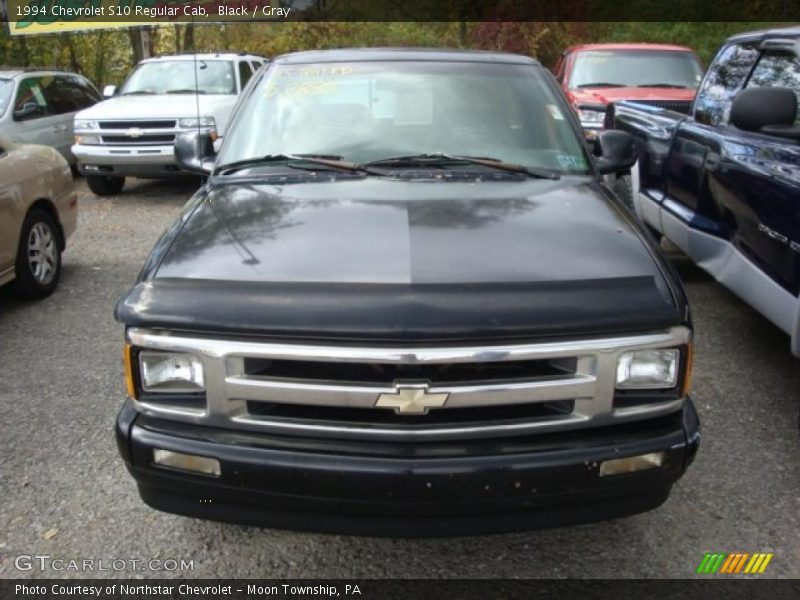 Black / Gray 1994 Chevrolet S10 Regular Cab