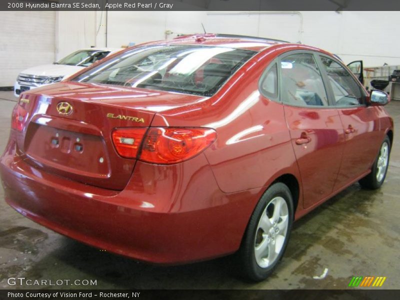 Apple Red Pearl / Gray 2008 Hyundai Elantra SE Sedan