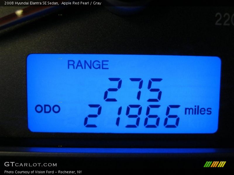 Apple Red Pearl / Gray 2008 Hyundai Elantra SE Sedan